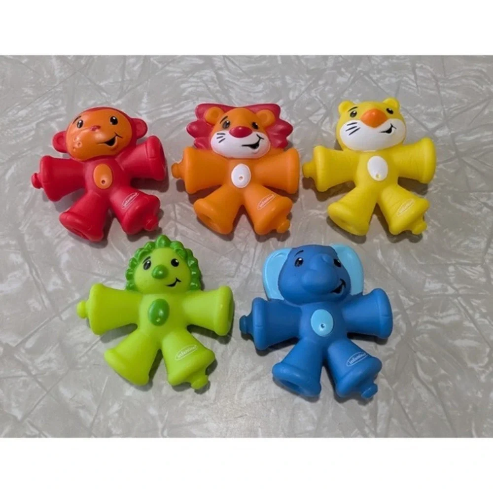 Infantino Snap & Pop Pals – 5 Linkable Animal Figures (6+‎ Months)